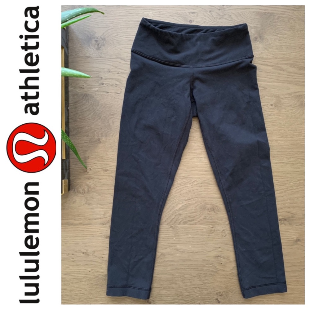 Lululemon cropped wide band legging